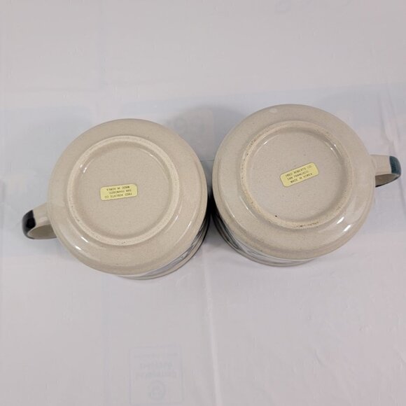 Stackable Soup Mugs - Stoneware Vegetable Soup Stew Chili 16 Oz Mugs – Set of 2 - Picture 6 of 16